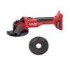 Hilti 22-Volt Cordless Brushless 5 in. AG 4S Angle Grinder with Kwik Lock (No Battery) -Hilti Sales Store hilti angle grinders 3660956 64 1000