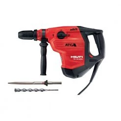 Hilti 120-Volt SDS-MAX TE 70-ATC-AVR Corded Rotary Hammer Drill Kit with Pointed Chisel and TE-YX SDS-MAX Style Drill Bit