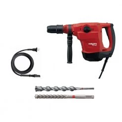 Hilti 120-Volt Corded TE 60 AVR SDS Max Combination Hammer Drill Kit with Cord, TE-YX 7/8 in Bit and TE-YP Pointed Chisel