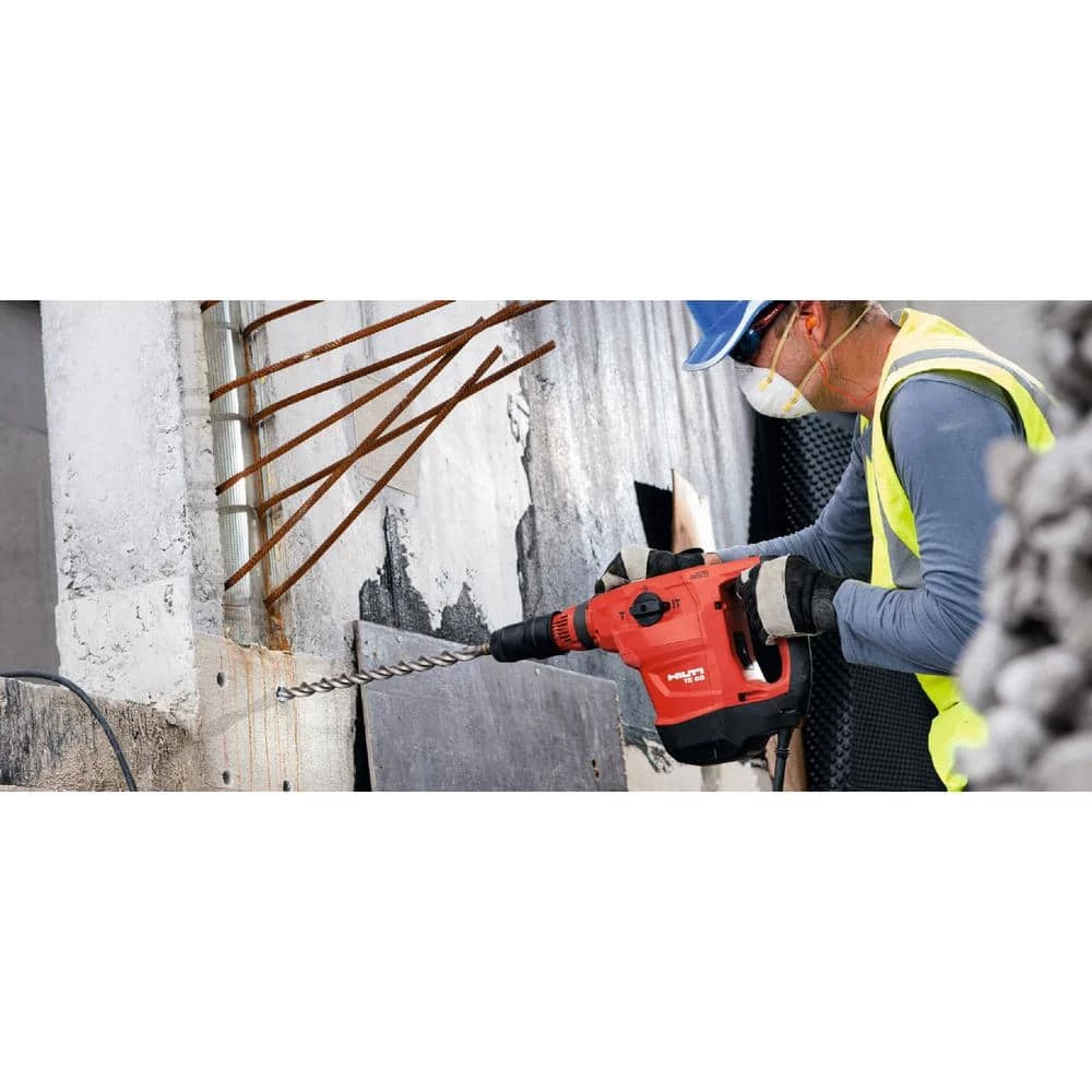 Hilti 120-Volt 13 Amp TE 60 Corded AVR/ATC Rotary Hammer w/Active Torque Control TE-YX 7/8 in. x 13 in. Drill Bit and Cord 11 Hilti 120-Volt 13 Amp TE 60 Corded AVR/ATC Rotary Hammer w/Active Torque Control TE-YX 7/8 in. x 13 in. Drill Bit and Cord - Image 9