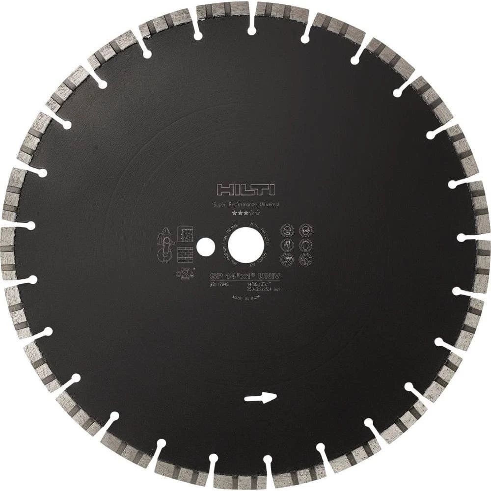 Hilti Cutting Disc SP 14 in. x 1 in. Universal 3 Hilti Cutting Disc SP 14 in. x 1 in. Universal