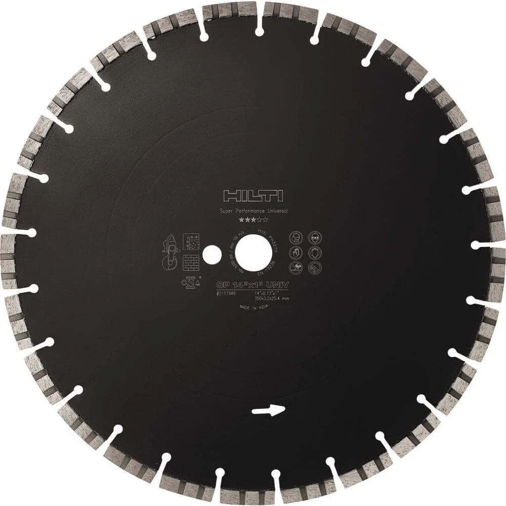 Hilti 12 in. x 1 in. Super Premium Universal Diamond Saw Blade 3 Hilti 12 in. x 1 in. Super Premium Universal Diamond Saw Blade