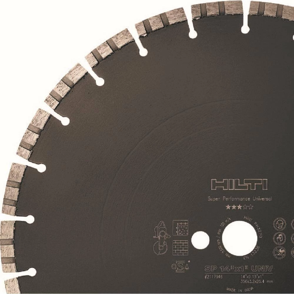 Hilti 12 in. x 1 in. Super Premium Universal Diamond Saw Blade 5 Hilti 12 in. x 1 in. Super Premium Universal Diamond Saw Blade - Image 3