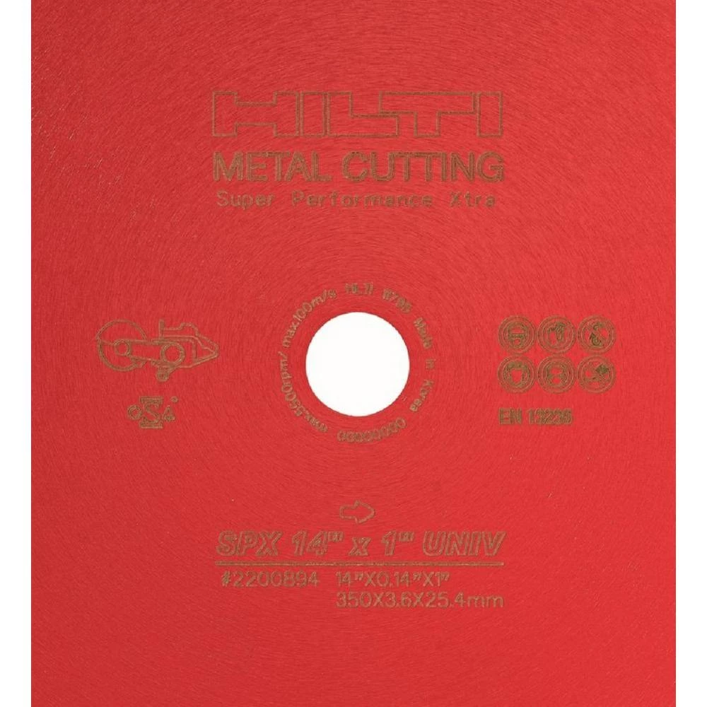 Hilti 14 in. x 1 in. SPX Diamond Metal Cutting Blade 4 Hilti 14 in. x 1 in. SPX Diamond Metal Cutting Blade - Image 2
