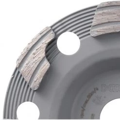 Hilti 5 in. x 7/8 in. Arbor P Diamond Cup Wheel for Angle Grinder DGH 130 Only (2-Pack) -Hilti Sales Store hilti diamond grinding wheels brushes 2238591 c3 1000