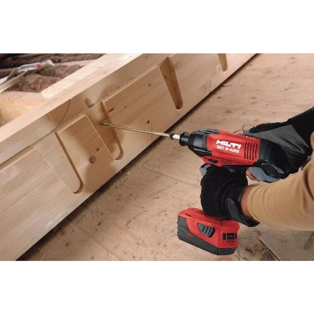 Hilti 22-Volt SID 8 Lithium-Ion Cordless 7/16 in. Hex Impact Driver Kit with Two 4.0 Ah Batteries, Charger and Strap 11 Hilti 22-Volt SID 8 Lithium-Ion Cordless 7/16 in. Hex Impact Driver Kit with Two 4.0 Ah Batteries, Charger and Strap - Image 9