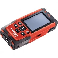 Hilti 650 ft. PD-E Laser Range Meter with (2) AAA Batteries, Hand Strap and Pouch -Hilti Sales Store hilti laser distance measurer 2062051 1f 1000