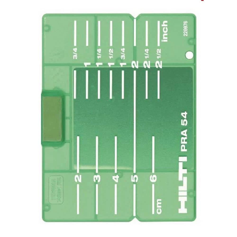Hilti PRA 54 Imperial/Metric Target Plate, Green 7 Hilti PRA 54 Imperial/Metric Target Plate, Green - Image 5