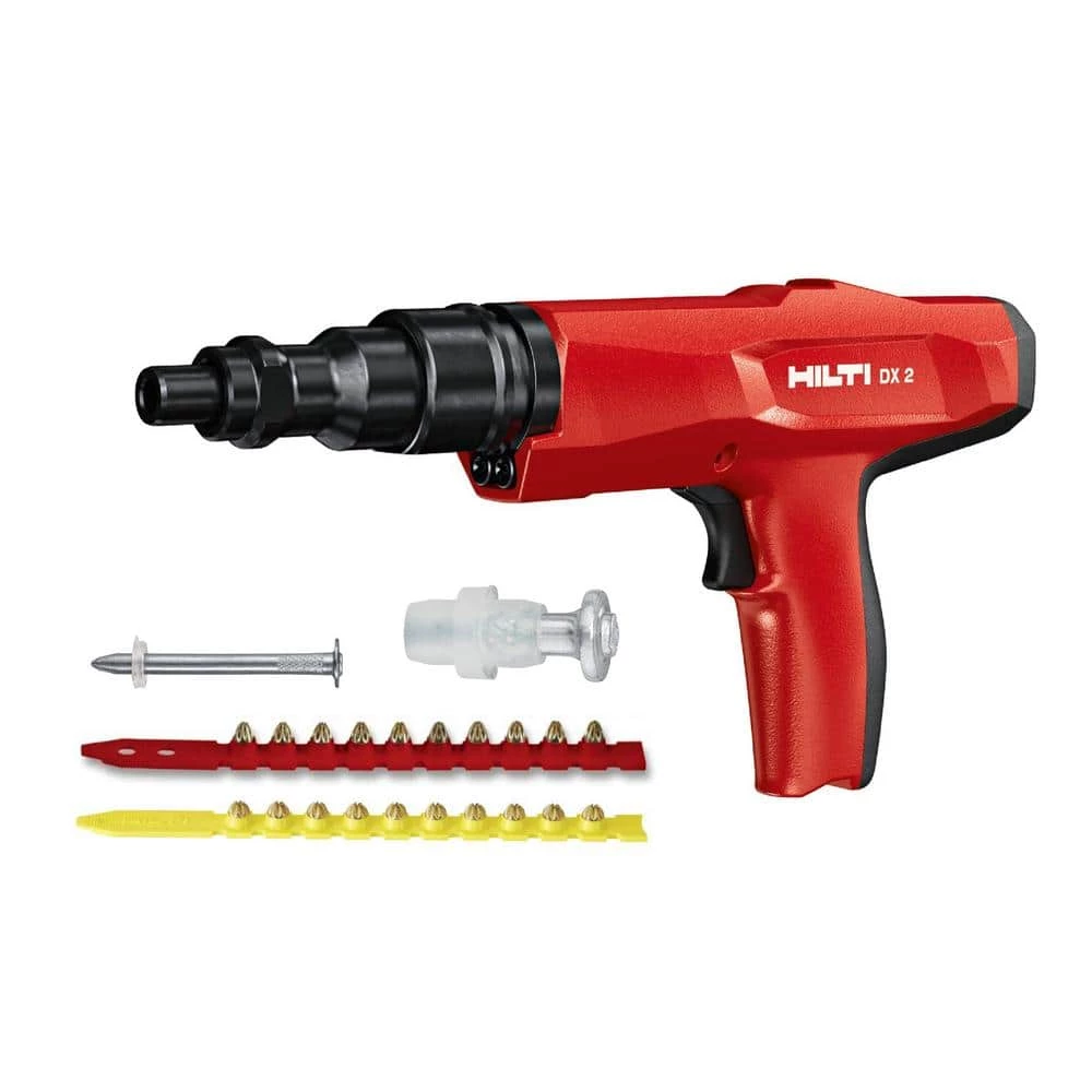 Hilti DX 2 Powder-Actuated Tool with Steel / Concrete Fasteners and Boosters 3 Hilti DX 2 Powder-Actuated Tool with Steel / Concrete Fasteners and Boosters