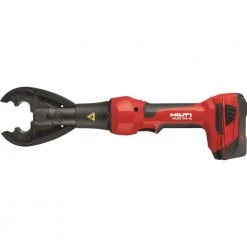 Hilti 22-Volt NUN 54 Inline Universal 6T Cordless Crimper/Cutter Kit with B 22/4.0 Li-Ion Battery Pack, Charger and Strap -Hilti Sales Store hilti power crimpers 3576546 66 1000