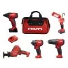 Hilti 12-Volt Cordless 5-Tool Combo with Recip Saw Hammer Drill Driver Impact Driver 4.0 Li-Ion Battery Pack and More 2 Hilti 12-Volt Cordless 5-Tool Combo with Recip Saw Hammer Drill Driver Impact Driver 4.0 Li-Ion Battery Pack and More -Hilti Sales Store hilti power tool combo kits 3614113 64 1000