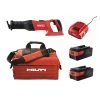 Hilti 36-Volt SR 30A Lithium-Ion Cordless Reciprocating Saw Kit with Two 36/5.2 Ah Batteries, Charger and Bag -Hilti Sales Store hilti reciprocating saws 3487011 64 1000