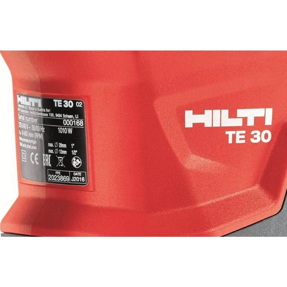 Hilti 120-Volt SDS-Max TE 30 Corded Rotary Hammer with Case and Quick Change Chuck 8 Hilti 120-Volt SDS-Max TE 30 Corded Rotary Hammer with Case and Quick Change Chuck - Image 6