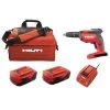 Hilti 22-Volt Cordless Brushless SD 5000 Drywall Screwdriver Kit with Charger, (2) 2.6 Ah Batteries Pack, Bit, and Bag -Hilti Sales Store hilti screw guns 3661502 64 1000
