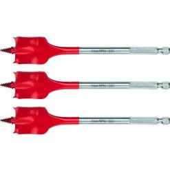 Hilti 3/8 in. x 6 in. High Speed Wood Spade Bits (3-Piece)