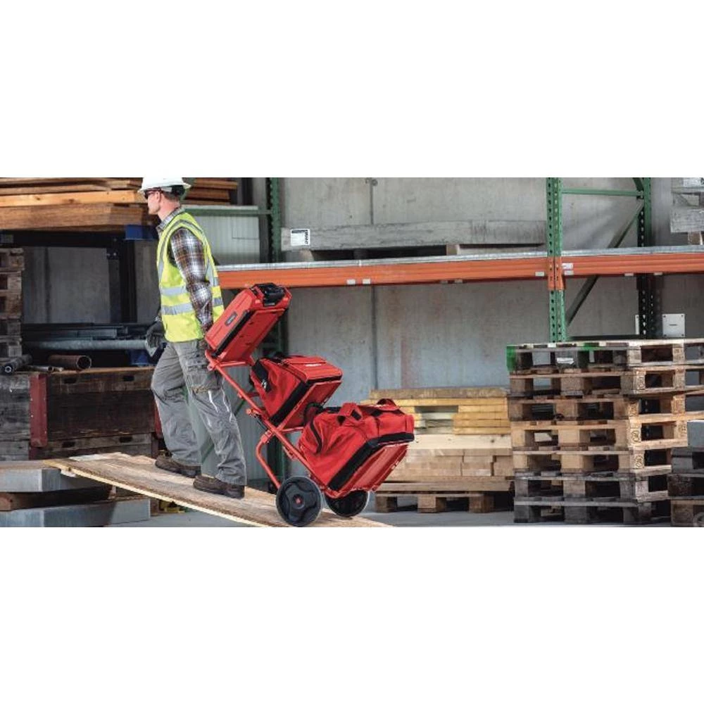 Hilti 330 lbs. Capacity Folding Utility Cart with 2-Wheels, Straps and 3-Shelves 6 Hilti 330 lbs. Capacity Folding Utility Cart with 2-Wheels, Straps and 3-Shelves - Image 4